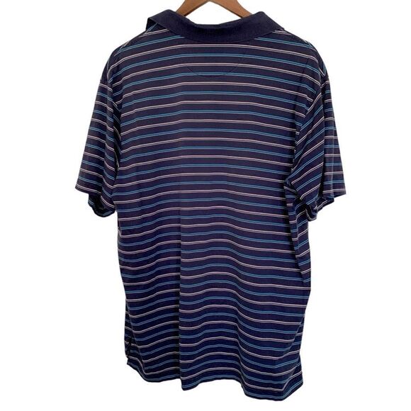 Daniel Crenshaw Blue Striped Golf Polo Cotton Sz Xl - Picture 2 of 6